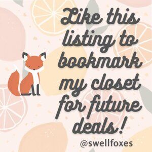 Like this listing to bookmark my closet!